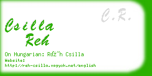 csilla reh business card